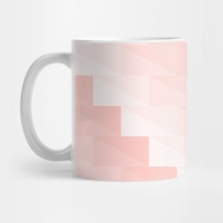 Pink stairs made with triangles Mug